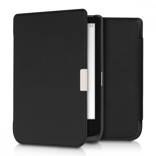 Husa pentru PocketBook Touch Lux 4 / Basic Lux 2 / Touch HD 3, Piele ecologica, Negru, 46215.01