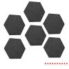 Set 6 Panouri pluta hexagonal Navaris, 15 x 17 cm, 10 pini, 46230.02