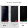 Husa pentru OnePlus 6T, Piele ecologica, Negru, 46320.01