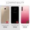 Husa pentru Samsung Galaxy A9 (2018), Piele ecologica, Argintiu, 46586.01