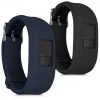 Set 2 Curele pentru Garmin Vivofit 3, kwmobile, Silicon, Albastru / Negru, 46621.01