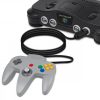 Set 2 cabluri de prelungire pentru Nintendo 64 Controller, Kwmobile, Negru, Plastic, 46834.01