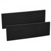 Set 2 Protectii perete autoadezive pentru usa auto 40 x 12 x 1.5 cm, Kwmobile, Negru, EVA, 46972.01