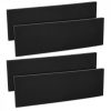 Set 4 Protectii perete autoadezive pentru usa auto 40 x 12 x 1.5 cm, Kwmobile, Negru, EVA, 46973.01