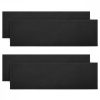 Set 4 Protectii perete autoadezive pentru usa auto 40 x 12 x 1.5 cm, Kwmobile, Negru, EVA, 46973.01