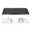 Husa pentru tastatura Apple MacBook Air 13" Retina (from end of 2018), Kwmobile, Negru, Silicon, 47031.01