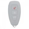 Husa Cheie Auto pentru Ford - 3 Butoane - Keyless Go, Silicon, Alb, 44708.13