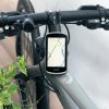 Suport bicicleta pentru gps Garmin Bryton Rider/CatEye/Edge, Kwmobile, Negru, Metal, 47556.01