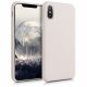 Husa pentru Apple iPhone X / iPhone XS, Silicon, Bej, 46313.11