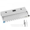 Patch Panel Cat6 cu 12 porturi RJ45 si montare pe perete, Kwmobile, Gri, Metal, 47695.02