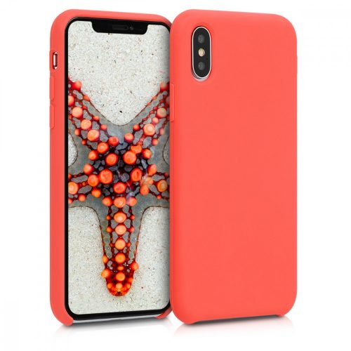 Husa pentru Apple iPhone X / iPhone XS, Silicon, Portocaliu, 46313.69