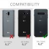 Husa pentru LG G8s ThinQ, Piele ecologica, Negru, 48071.01