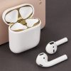 Aparatoare de praf pentru casti Apple AirPods 2/AirPods 1, Kwmobile, Auriu, Plastic, 48243.21