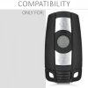 Carcasa Cheie pentru BMW - 3 Butoane - Keyless Go, kwmobile, Plastic, Negru, 48235.01