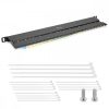 Patch Panel Cat6 cu 24 porturi RJ45 si montare in rack, Kwmobile, Negru, Metal, 48307.01.01