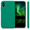 Husa pentru Apple iPhone X / iPhone XS, Silicon, Verde, 42495.142