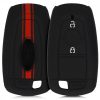 Husa Cheie Auto pentru Ford - 2 Butoane - Keyless Go, Silicon, Rosu, 48502.01