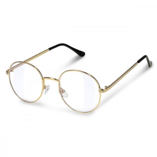 Ochelari fara prescriptie medicala Navaris pentru lumina albastra, Unisex, Gold, 48518.40