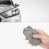 Husa Cheie Auto pentru Renault / Dacia - 4 Butoane - Keyless Go, Piele nabuc, Gri, 48565.01