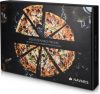 Set Piatra pizza 30x38cm si lopata pizza din bambus, Bej, Navaris, 48593.01