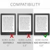 Husa pentru Kobo Aura H2O Edition 2, Kwmobile, Roz, Piele ecologica, 48381.02