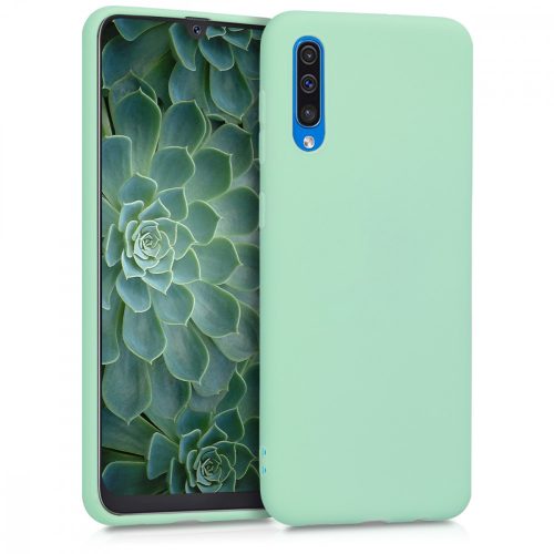 Husa pentru Samsung Galaxy A50, Silicon, Verde, 48054.50