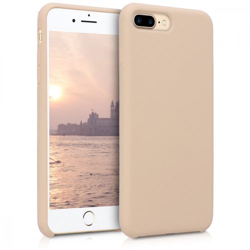 Husa pentru Apple iPhone 8 Plus / iPhone 7 Plus, Silicon, Bej, 40842.154