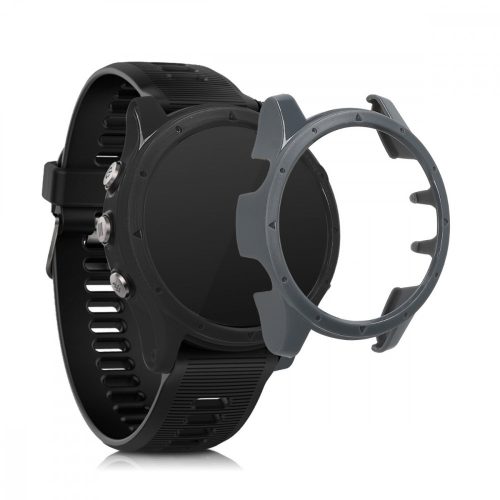 Set 2 Huse pentru Garmin Forerunner 935/Forerunner 945, Kwmobile, Negru/Gri, Plastic, 48987.01