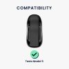 Husa Cheie Auto pentru Tesla - Model S - Smart Key, kwmobile, Silicon, Negru, 49066.01