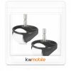 Set 2 Roti fata pentru aspirator iRobot Roomba 900/Roomba 800/Roomba 700, Kwmobile, Alb/Negru, Plastic, 49145.01