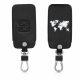 Husa Cheie Auto pentru Renault / Dacia - 4 Butoane - Keyless Go, Piele ecologica, Negru, 44637.32