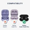 Set 4 Varfuri de schimb pentru casti Samsung Galaxy Buds/Galaxy Buds Plus, Kwmobile, Negru, Silicon, 49310.01