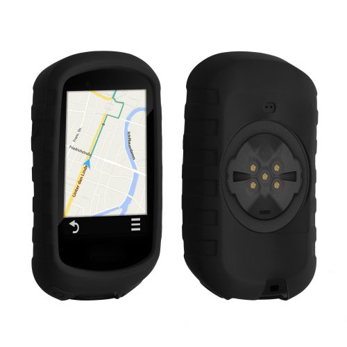 Husa de protectie pentru GPS Garmin Edge 830, Kwmobile, Negru, Silicon, 49316.01