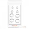 Set 4 Varfuri de schimb pentru casti Samsung Galaxy Buds/Galaxy Buds Plus, Kwmobile, Alb, Silicon, 49310.02