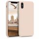 Husa pentru Apple iPhone X / iPhone XS, Silicon, Bej, 46313.154