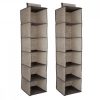 Set 2 Organizator imbracaminte suspendat, 6 rafturi, 30 x 30 x 126 cm, 46267.05.2