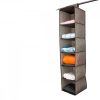 Set 2 Organizator imbracaminte suspendat, 6 rafturi, 30 x 30 x 126 cm, 46267.05.2