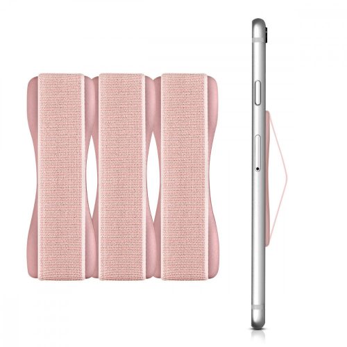 Set 3 Suporti tip inel pentru telefon, Kwmobile, Rose Gold, Plastic, 43997.04