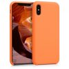 Husa Apple iPhone X / iPhone XS, Silicon, Portocaliu, 42495.150