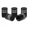 Set 5 Capace pentru valva , Kwmobile, Negru, Metal, 41665.91