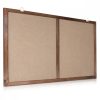 Tabla magnetica combinata cu creta si pluta Navaris, 90 x 60 cm, 50002.01