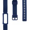 Set 2 Curele pentru Fitbit Ace 2, Kwmobile, Negru/Albastru, Silicon, 50102.01