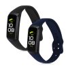 Set 2 Curele pentru Samsung Galaxy Fit (SM-R370), kwmobile, Silicon, Albastru / Negru, 50233.01