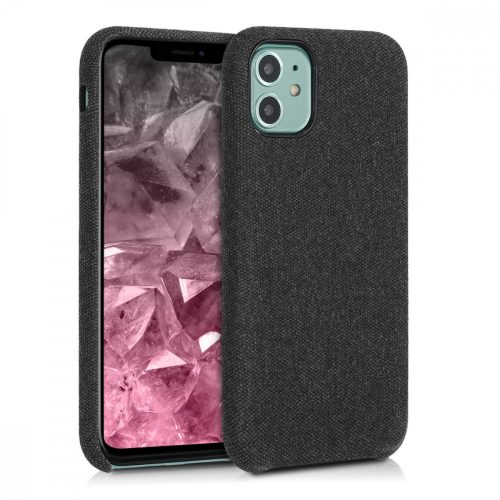 Husa pentru Apple iPhone 11, Textil, Negru, 49805.01