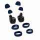 Set 4 Varfuri de schimb pentru casti Samsung Galaxy Buds/Galaxy Buds Plus, Kwmobile, Albastru, Silicon, 49310.04