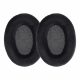 Set 2 Perne de urechi pentru casti Sennheiser HD555/HD518/HD595, Kwmobile, Negru, Textil, 50666.01