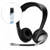 Set 2 Benzi pentru casti Sennheiser HD25/HD25-1 II/HD250BT, Kwmobile, Negru, Piele ecologica, 50665.01