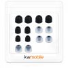 Set 14 Varfuri de schimb pentru casti Sony WF-1000XM3/WF-1000XM4, Kwmobile, Negru/Transparent, Silicon, 50710.01