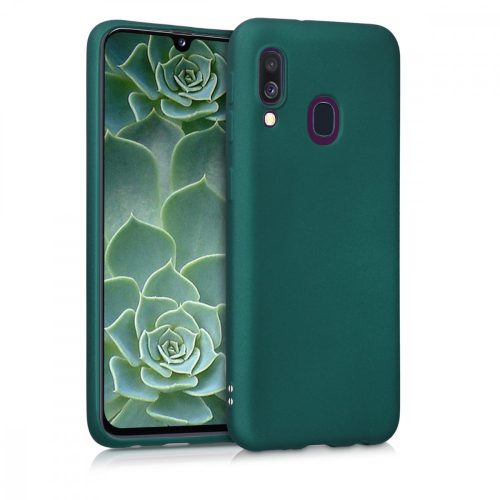 Husa pentru Samsung Galaxy A40, Silicon, Verde, 48546.170