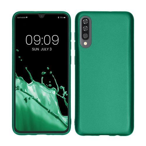 Husa pentru Samsung Galaxy A70, Silicon, Verde, 48430.170